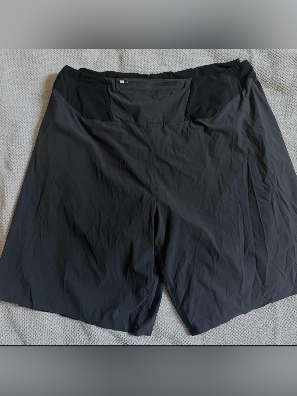 On Running Black Men’s Athletic Running Shorts with Reflective Trim - Picture 5 of 5